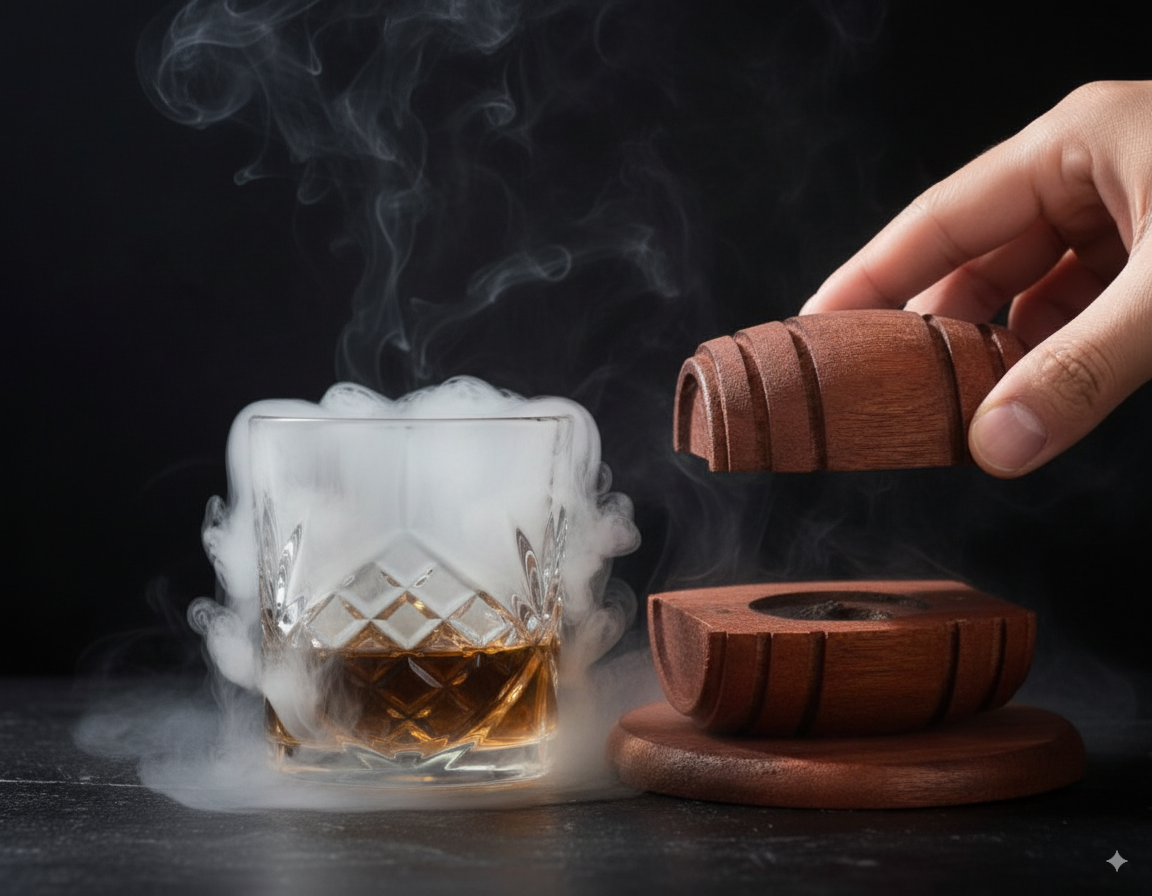 Cocktail Smoking Kit With Wood Chips-4 Flavors Drink Smoker Infuser